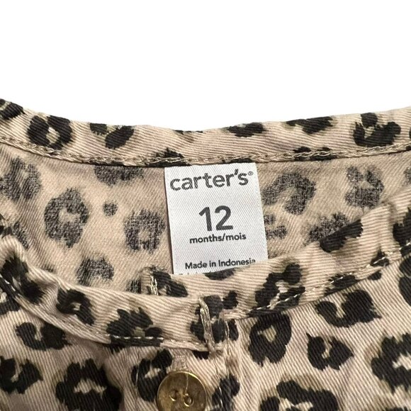 Carter's 12m Leopard Print Peplum Tunic Top - Picture 4 of 4